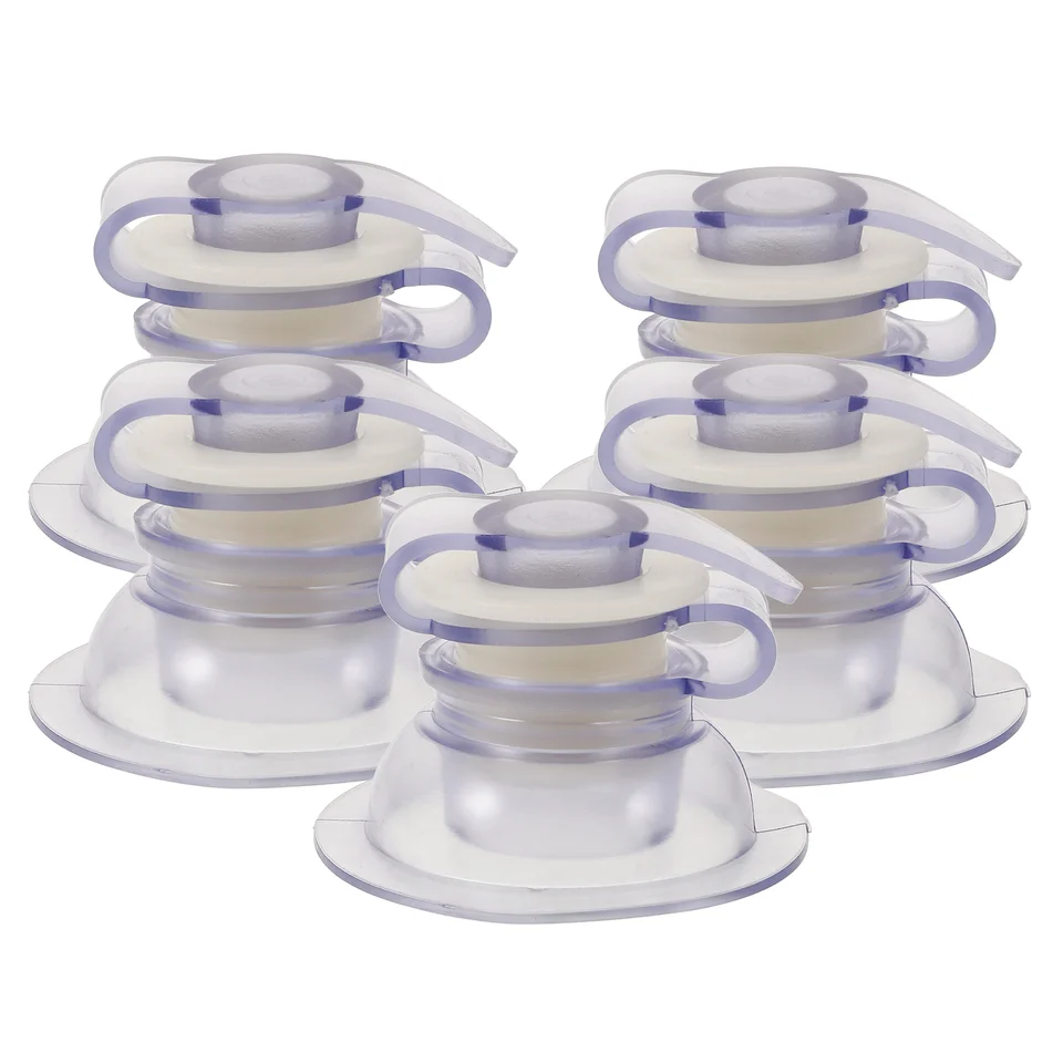 TOBBOMEY 5pcs Inflatable Air Bed Valve Lid Replacement Cover For Marine Use 38mm Plastic Valve Cap Compatible Air Mattress And Inflatable Boat Accessories