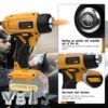400W Cordless Heat Gun Handheld Electric Hot Air Gun Heat Shrink Wrapping Overload Protection for Dewalt 20V Battery(No Battery) 5
