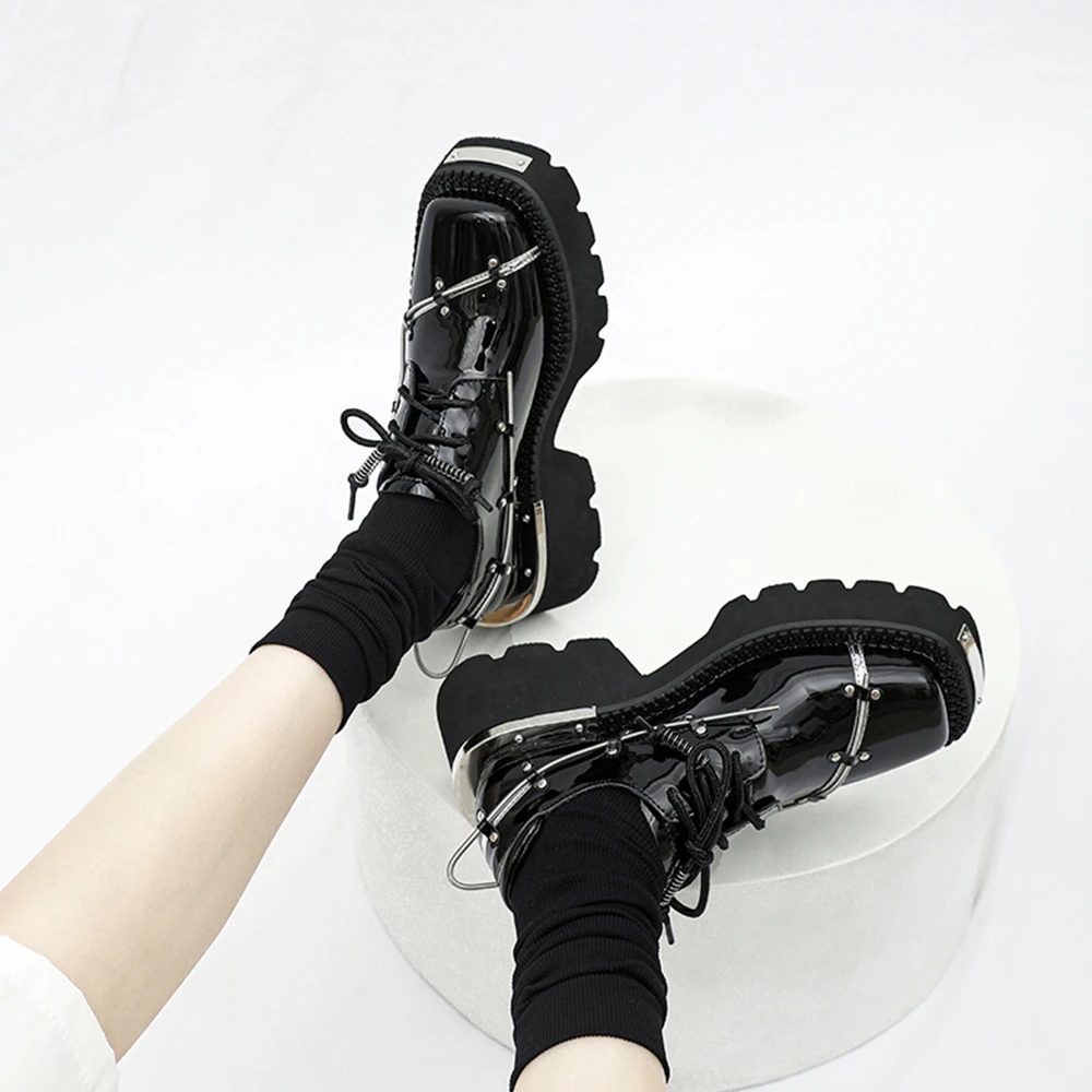 Sneakers Platform Black | Black Designer Shoes | Loafers Platform ...