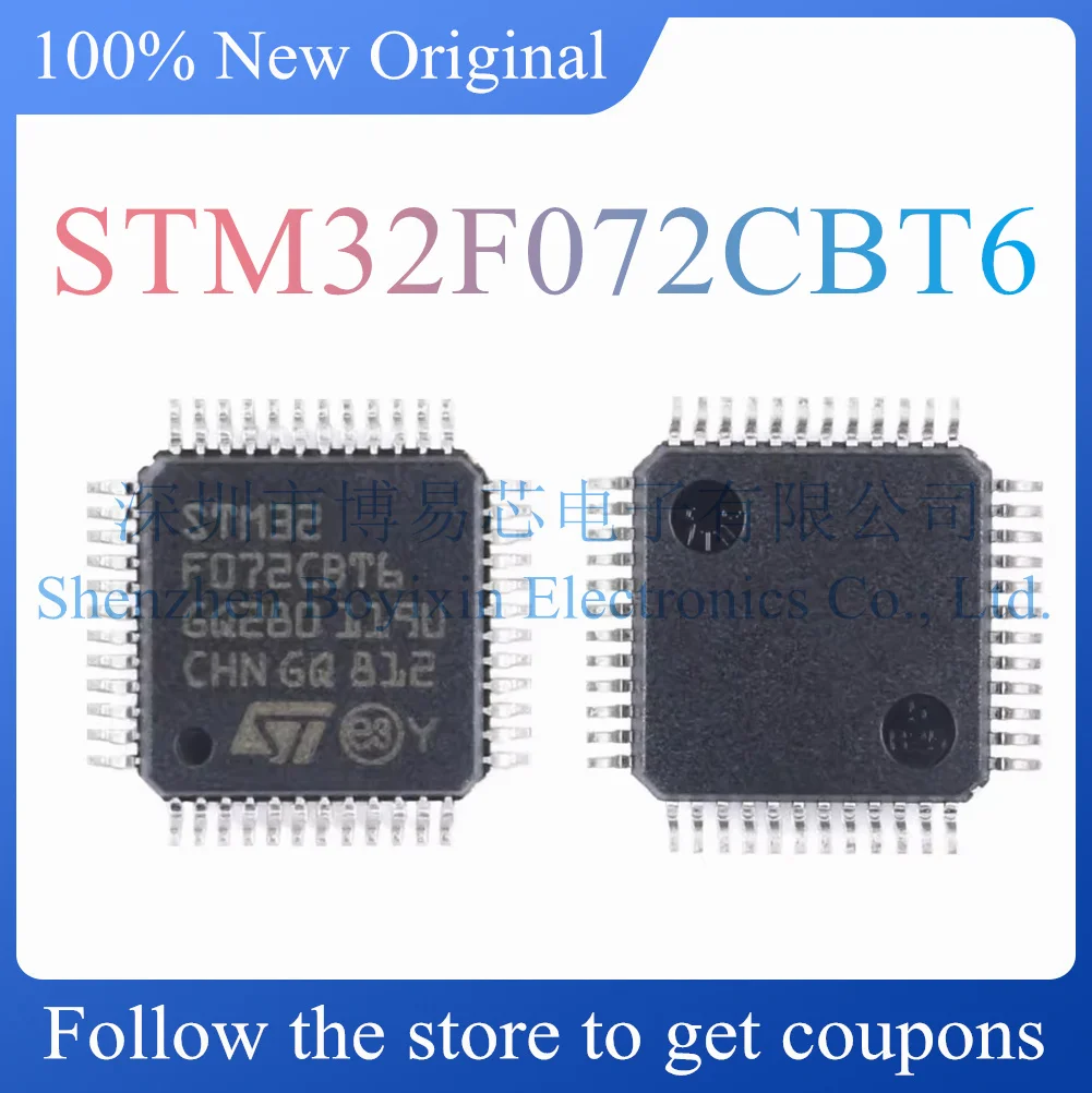 

NEW STM32F072CBT6.Original and genuine microprocessor. Package LQFP-48