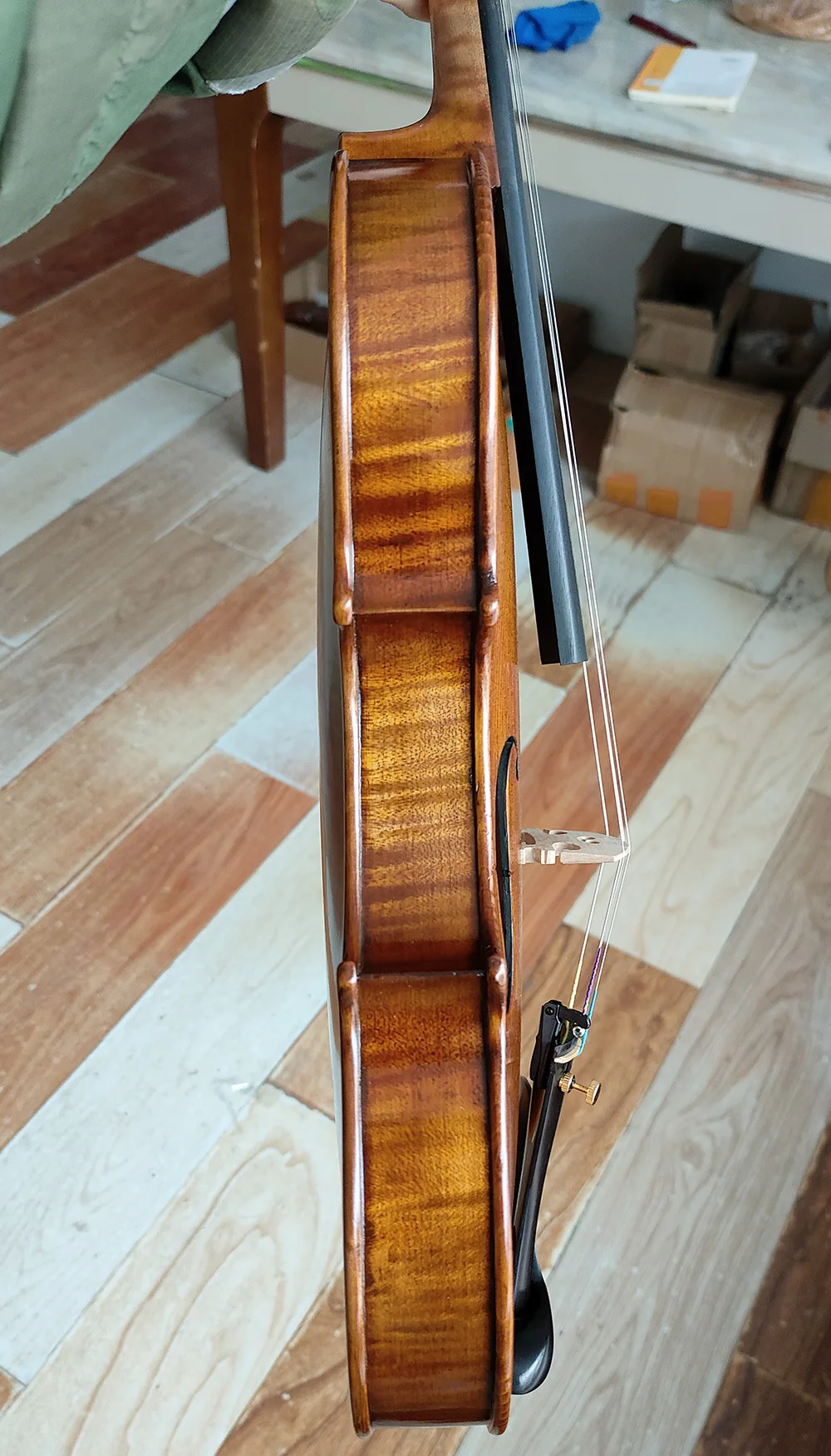Left Hand Stradivarius Violin 4/4 Size Hand Made Oil Varnish European Spruce Professional Violines