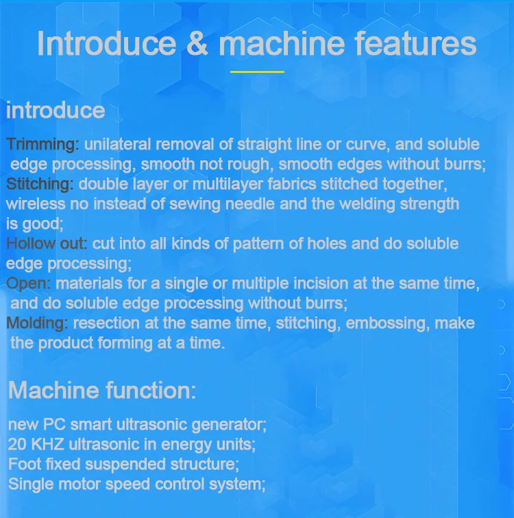 220V Ultrasonic Lace Sewing Machine Single Head Motor Manual Tools for Household