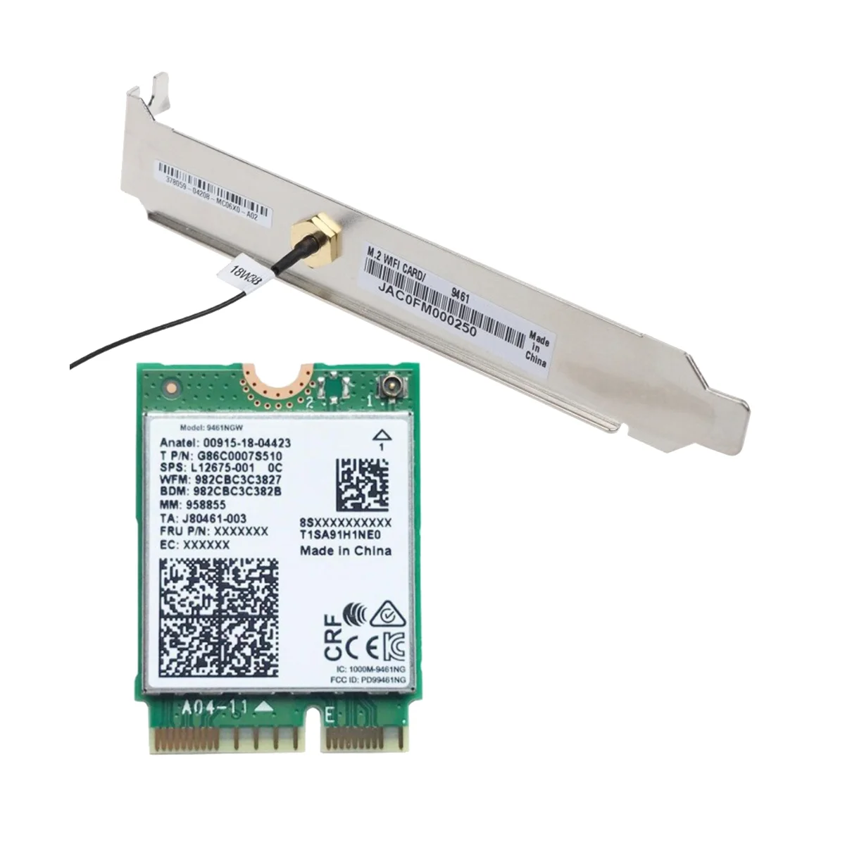 Tarjeta WiFi para Intel 9461NGW Kit de deflector adaptador inal mbrico tarjeta-wifi-para-intel-9461ngw-kit-de-deflector-adaptador-inal-mbrico