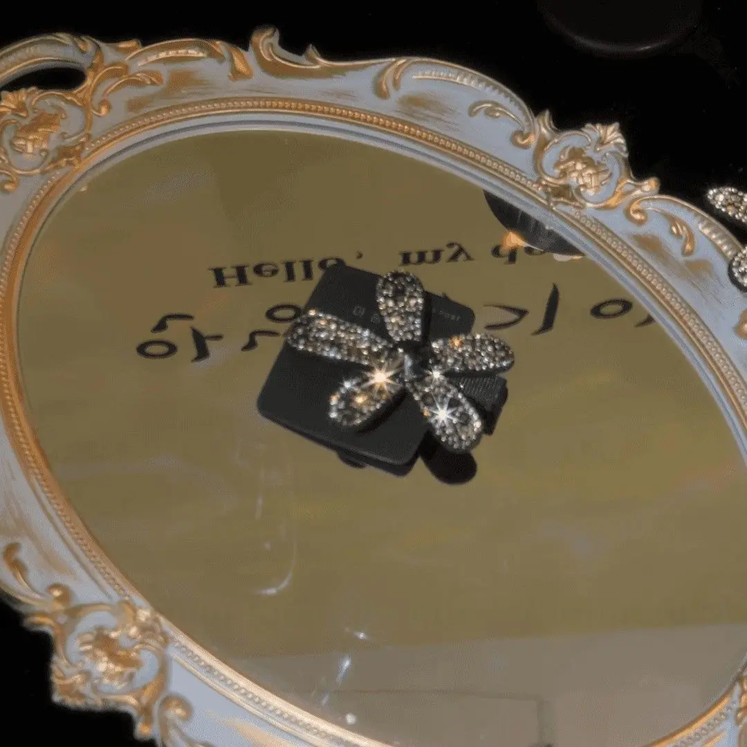 1PC Rhinestone Flower Hair Clips, Sparkly Crystal Hairpins,Elegant Glitter Hair Accessories For Women,Glamorous Party Hair Decor