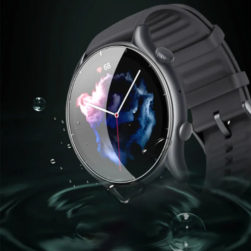 Hydrogel Protective Film Set - Premium Smartwatch Screen Protectors, 4-Pack
