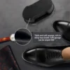 1-4 Pcs Quick Shoe Polish Leather Cleaner Brush Brightening Cleaning Double-sided Sponge Maintenance Colorless Liquid Shoes Wax 2