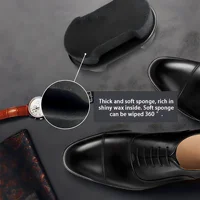 1-4 Pcs Quick Shoe Polish Leather Cleaner Brush Brightening Cleaning Double-sided Sponge Maintenance Colorless Liquid Shoes Wax 2