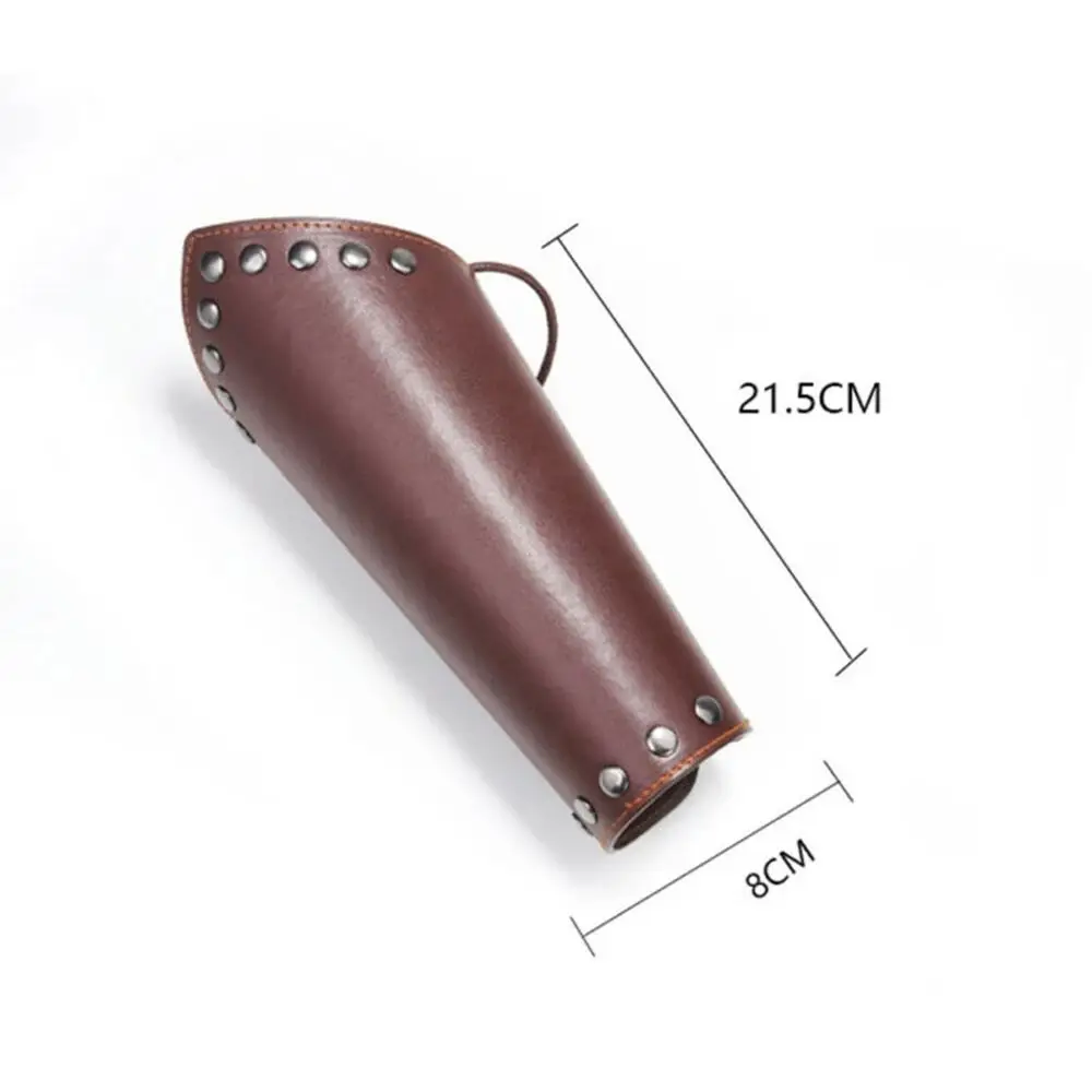 Sports Accessories Leather Archery Arm Guard Black Brown Punk Viking Bracer Gauntlet Armband Men Women