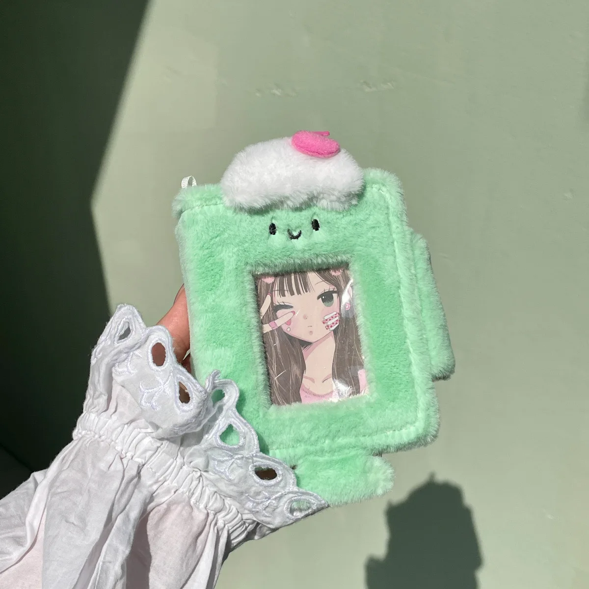 

Cute Plush Photocard Collect Book Kpop Binder 3inch Photo Holder Album for Polaroid instax 40Pocket