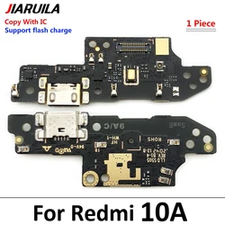 Enhanced USB Charging Port Board Flex Cable Connector with Built - In Microphone (For Redmi10A With IC)