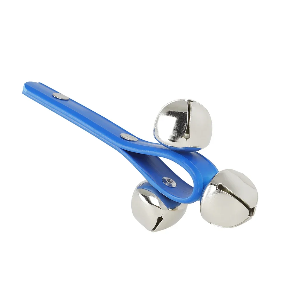 Hand Held Rattle Bell Tambourine ABS Plastic Handbell Percussion Instrument Musical Toy KTV Party Kids Shaker Game Birthday Gift