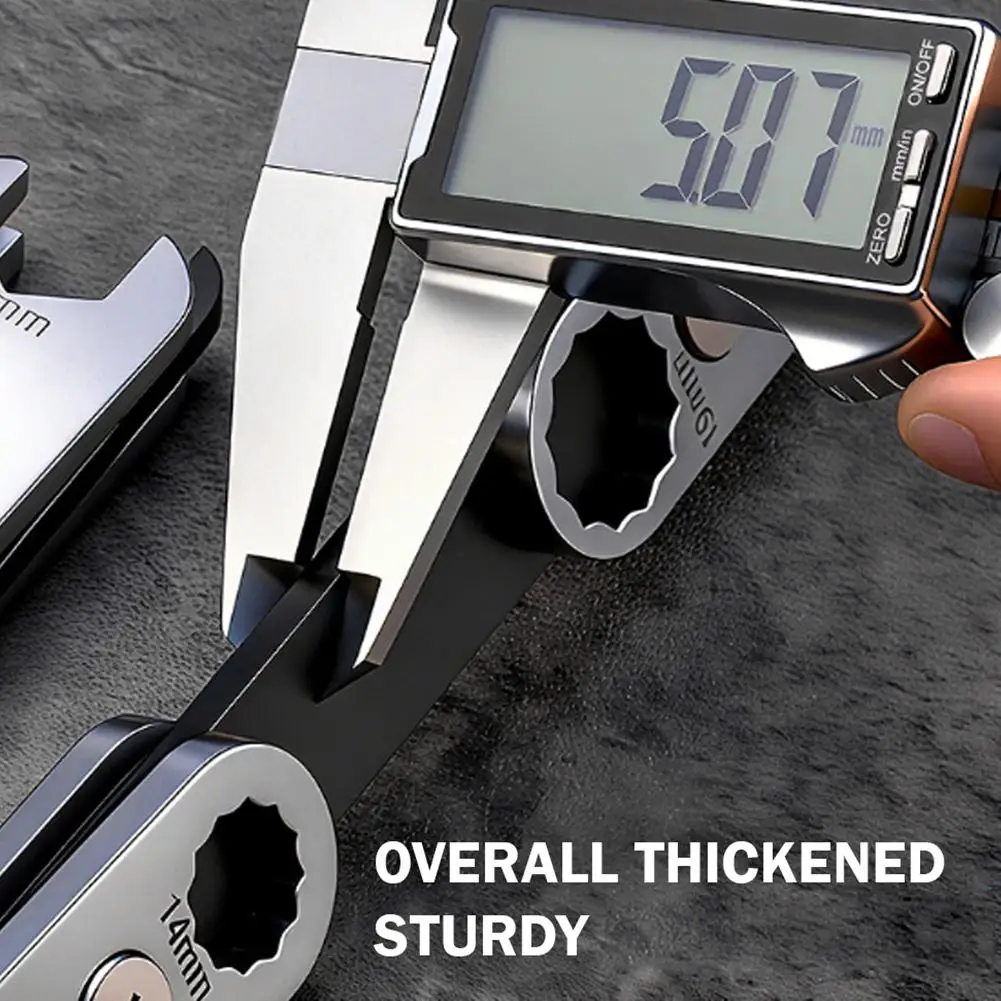 8 in1 Universal Torx Wrench Plum Wrench Automotive Repair Wrench Adjustable Portable 360° Rotatable Mechanical Tool