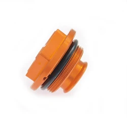 Premium Motorcycle CNC Rear Brake Reservoir Cap (Orange)