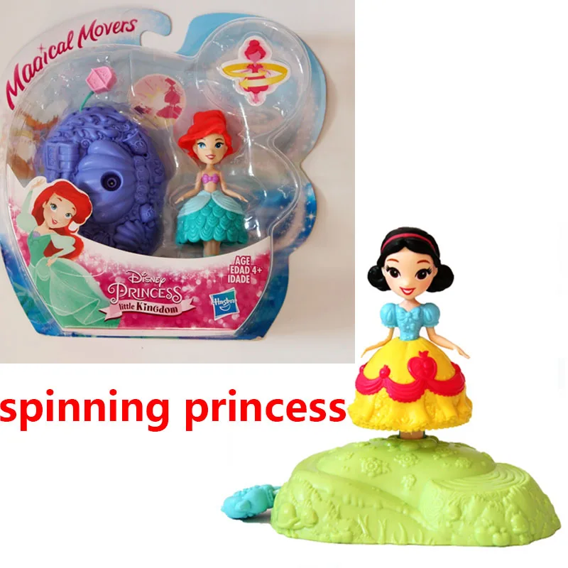 

Anime Frozen Little Kingdom Snow White Princess Rapunzel Action Figure Toys Cute Magical Movers Princess Dolls Model Kid Gift
