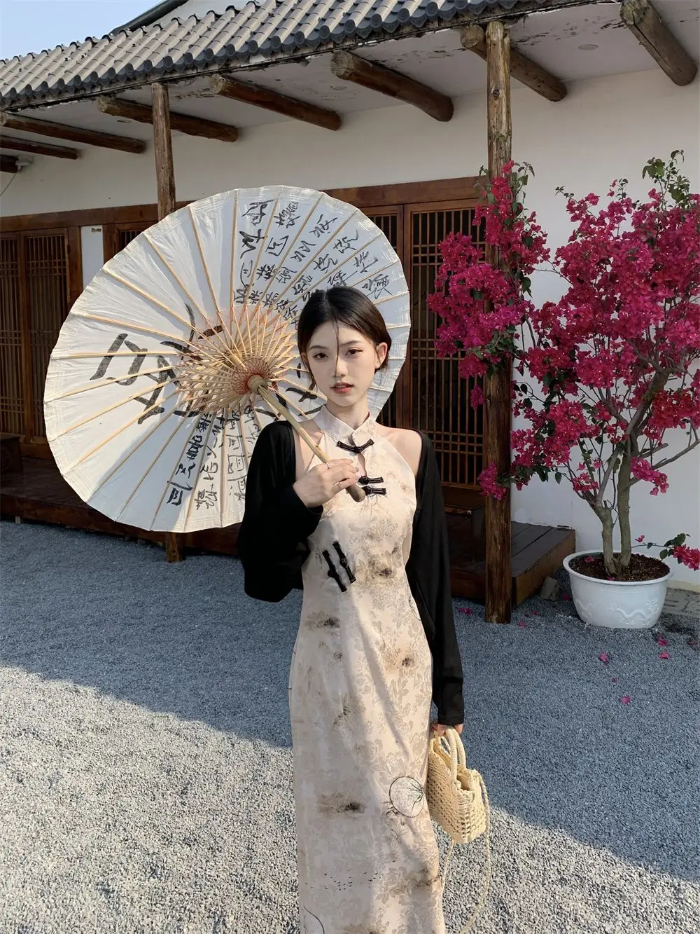 女性のためのヴィンテージのミドル丈ドレス,夏の服,ノースリーブ
