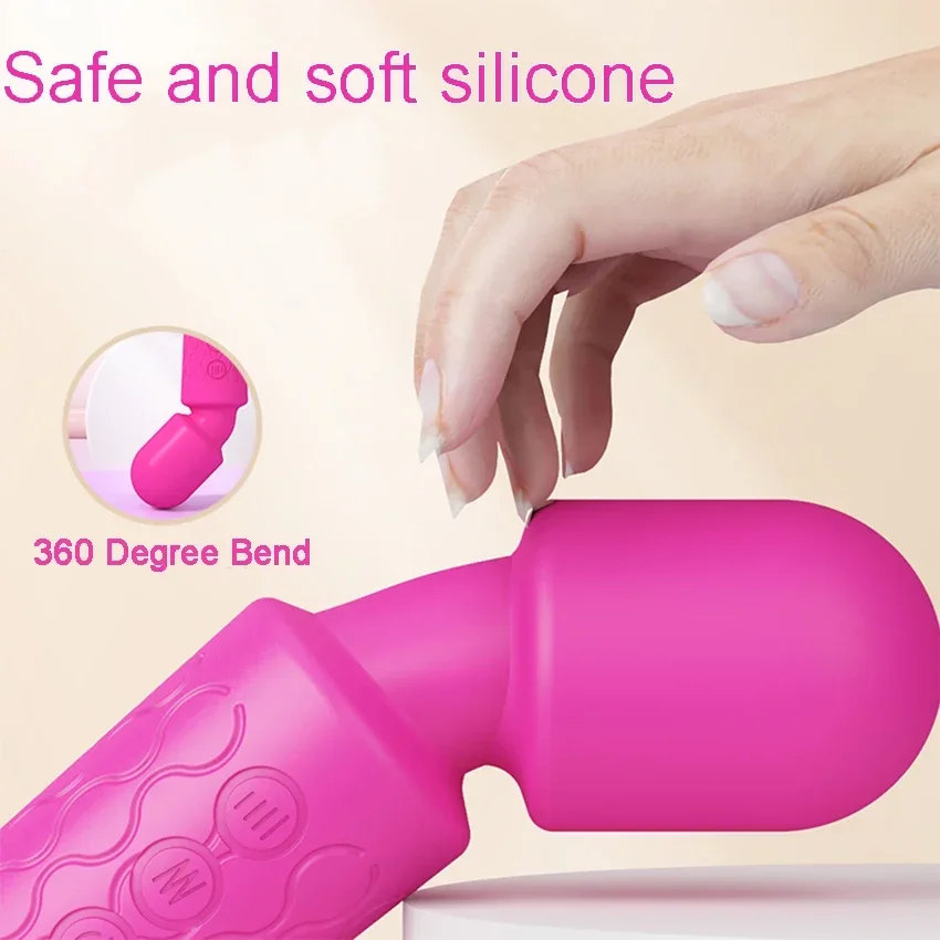 20 Speeds Powerful AV Vibrator for Women Nipple G spot Clitoris Stimulator Wand Stick Dildo Female Masturbator Adult Sex Toys