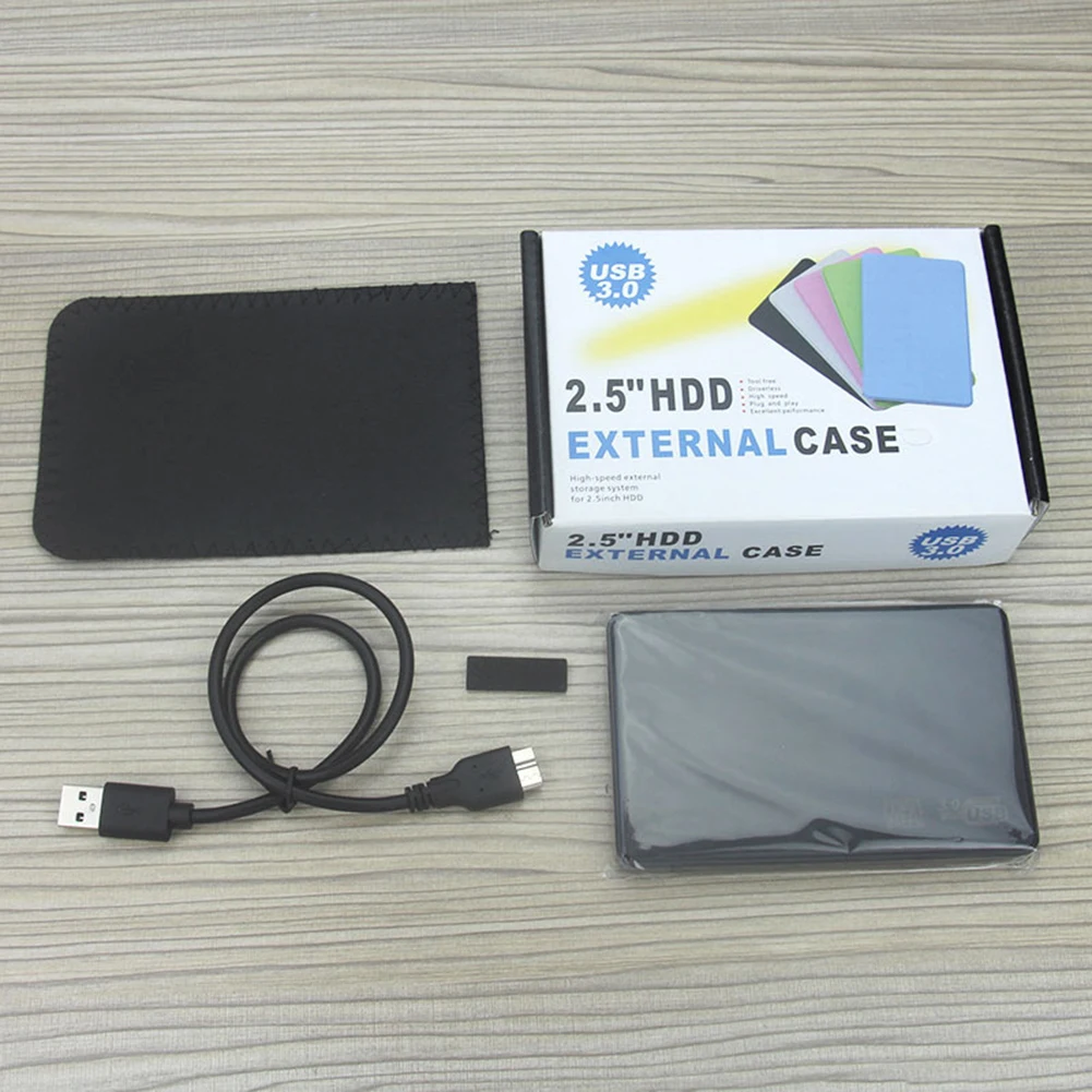 휴대용 솔리드 스테이트 드라이브 박스, SATA 모바일 하드 드라이브 케이스, USB3.0 외장 하드 디스크 드라이브 박스, 노트북 태블릿용, 6Gbps, 2.5 인치