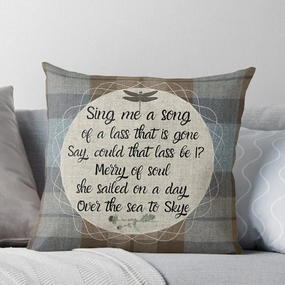 Outlander Song - Fraser Tartan Kilt - Elements Cuscino Da Tiro Fodere Per Cuscini Federa Decorativa