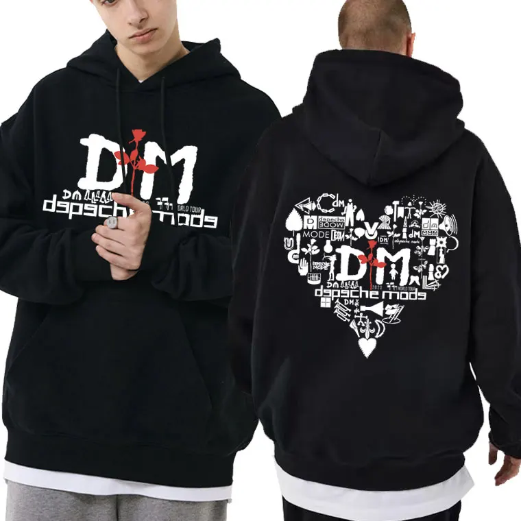 

British Band Depeche Cool Mode World Tour Print Hoodie Men Women Vintage Rock Sweatshirt Male Rocker Pullover Oversized Hoodies
