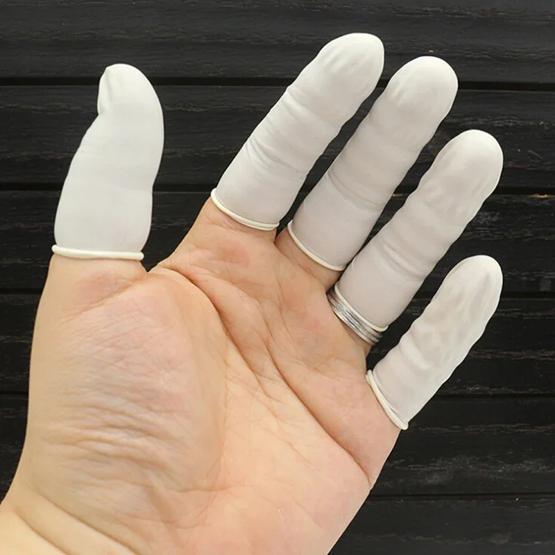 Disposable latex rubber finger cots sets fingertips protector glove 20Pcs/100Pcs
