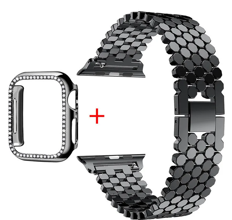 Elegant Diamond-Embellished Stainless Steel Watch Bracelet
