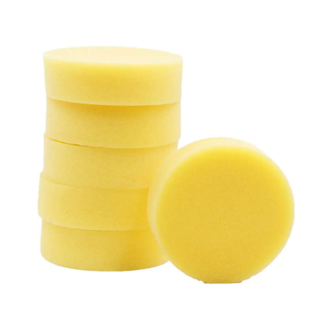 

Reliable Car Foam Sponge Effortless Car-Care Yellow Car Polish Wax Applicator Pad Easy to Apply Car Cleaning Sponge for Car