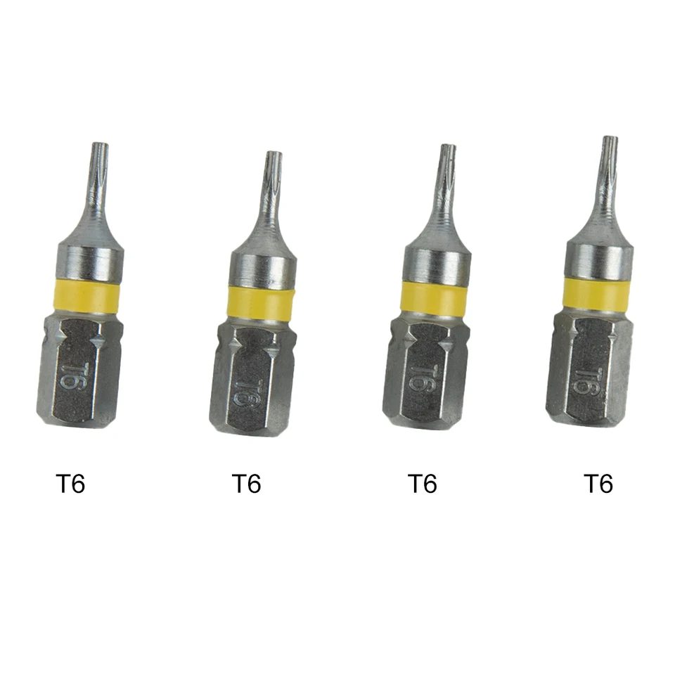 送料無料 内祝い 4Pc 25mm T6-T40 Magnetic Torx Screwdriver Bits Kit Electric ピンズ・ピンバッジ・缶バッジ