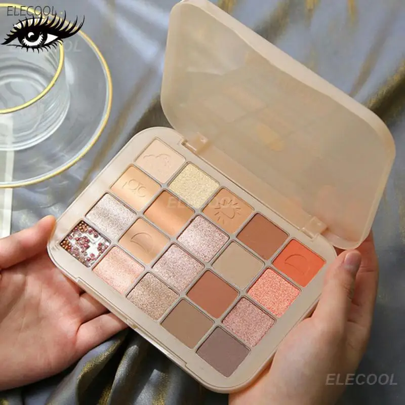 

Lasting Comfortable Earth Color Eye Shadow Plate High Color Rendering Degree Waterproof Daily Eye Shadow Disc Palette Convenient