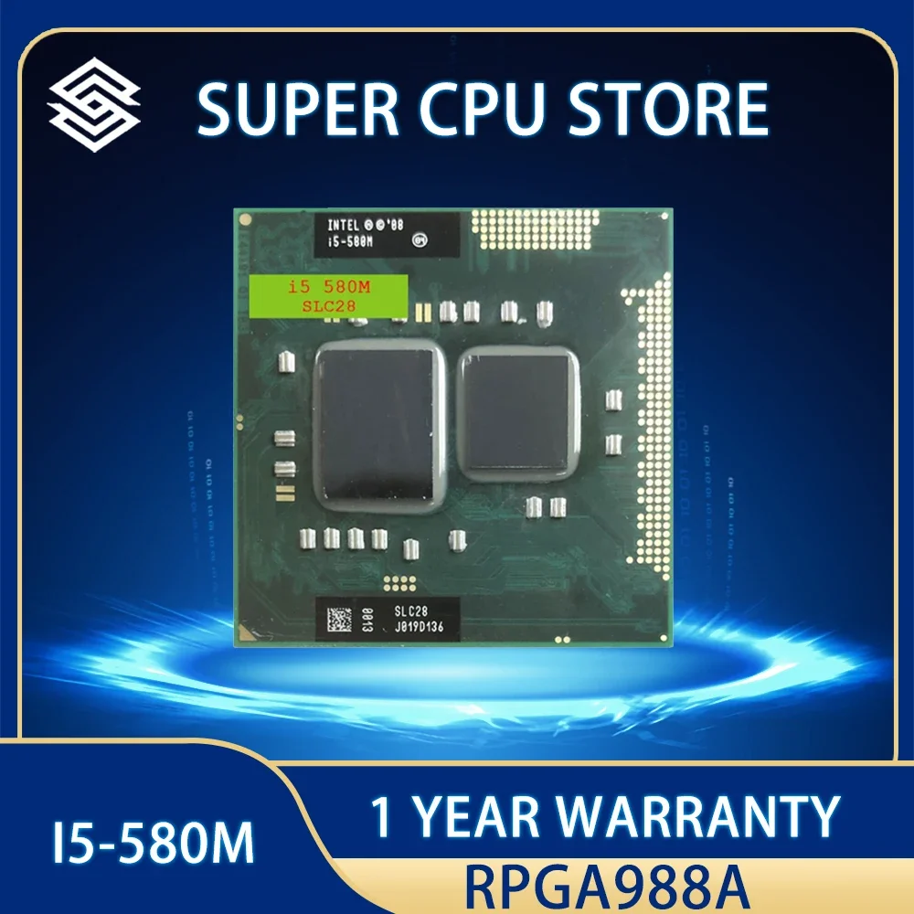 Processore Intel Core I5-580M Processore Cpu Per Laptop I5 580M Cpu 100% Funzionante In Modo Corretto Rpga988A