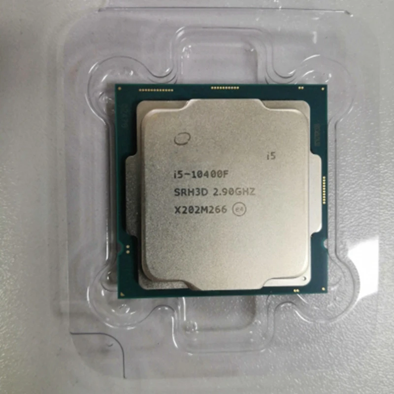 1 peça para núcleo I5-10400F 4.3ghz seis-core processador de 12 linhas cpu  lga1200 três-nível cache 12mb montado computador - AliExpress