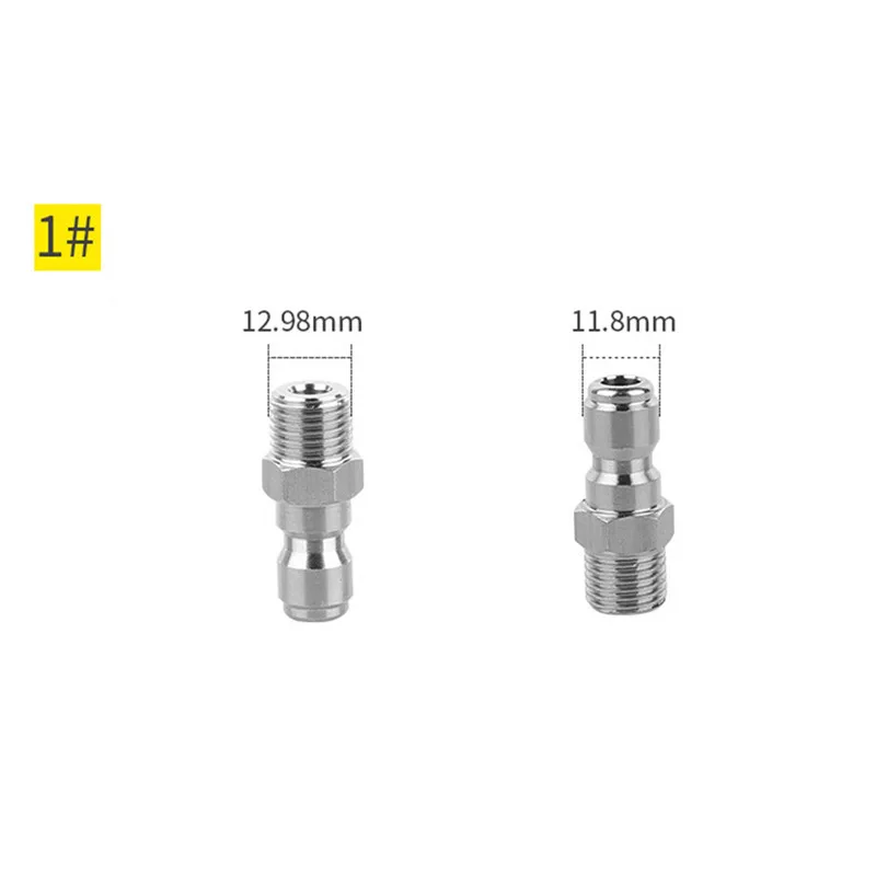 Pressure Washer Adapter Foam Nozzle Brass Connector Kit 1/4 Quick Disconnect M14 M22 Male Female Coupler for Car Washing Tool 3