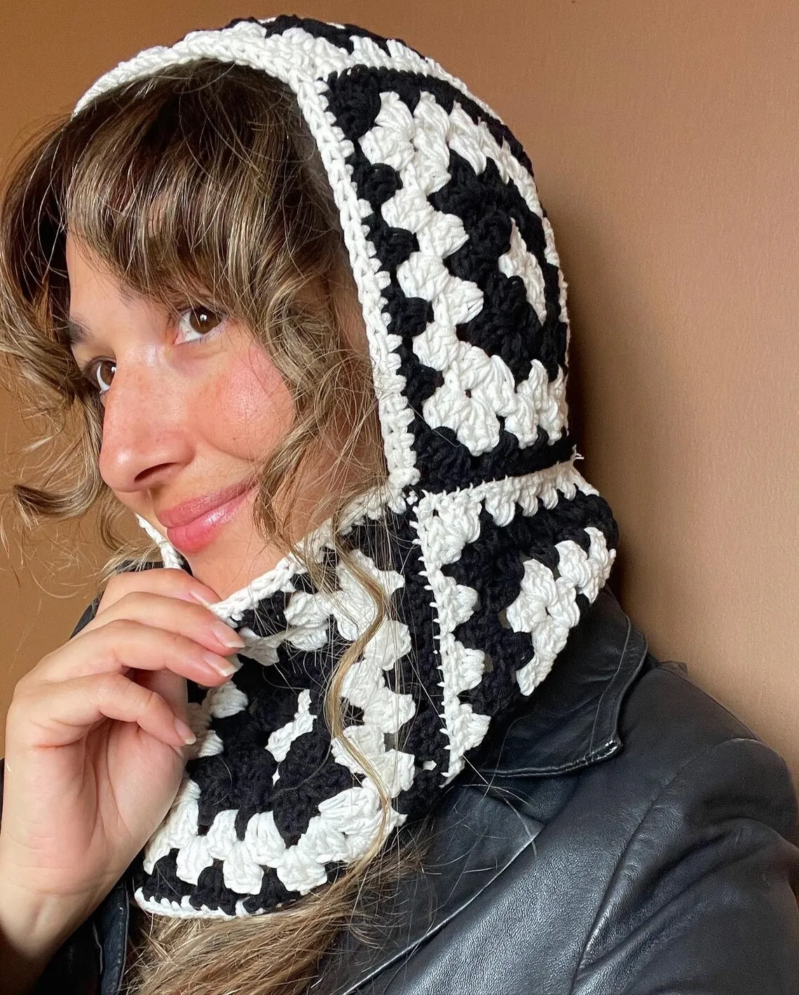 Cappuccio Colli Di Lana Fatti A Maglia Scaldacollo Uncinetto - Main Image