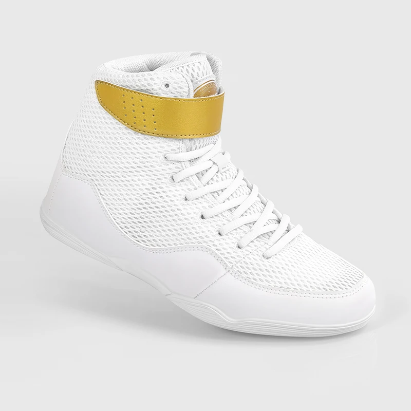 Scarpe da boxe da combattimento Sanda Proteggi la caviglia Scarpe alte Scarpe da wrestling per arti marziali Scarpe sportive antiscivolo per assorbimento degli urti - immagine 6