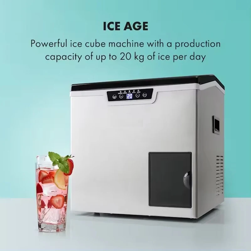 Ice Making And Crushing Machine Milk Tea Shop Fully Automatic Ice Maker Self Cleaning Liquid Freezer