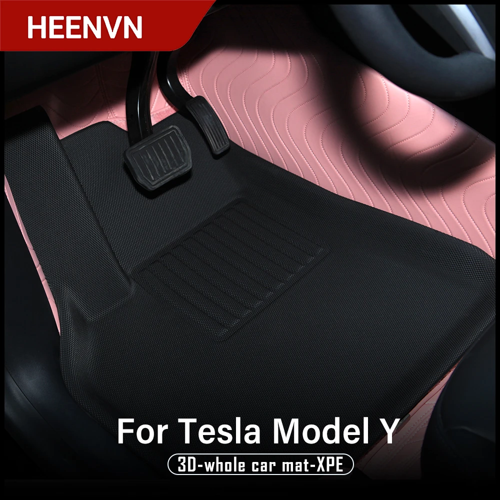 Heenvn Floor Mats For Tesla Model Y 2022 Custom Waterproof Xpe Mat Non