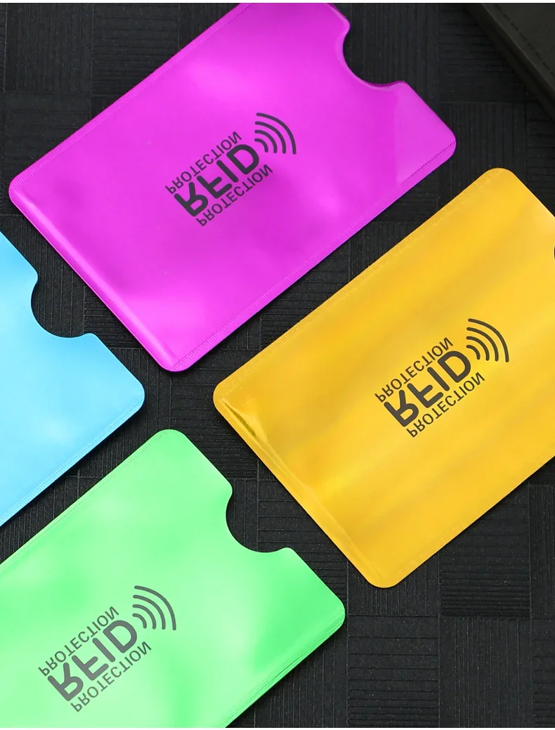 5~20 Stück Anti-Scan-Kartenhüllen, antimagnetisch, diebstahlsicher, RFID/NFC-Blockierung, Aluminiumfolie, Sicherheitshalter für Bankkarten und Ausweise – Detail 10