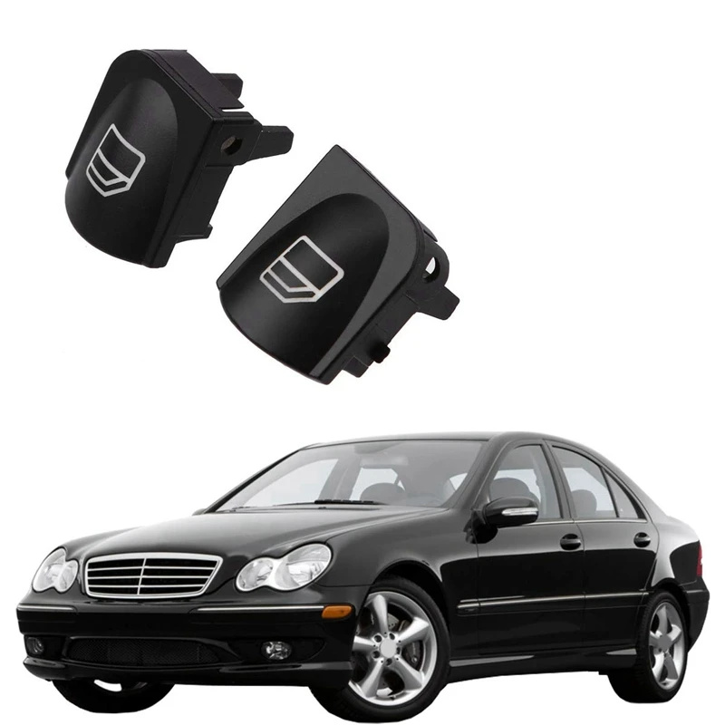 윈도우 스위치 버튼 커버, 메르세데스 벤츠용, 메르세데스 벤츠 W203 W208 C Clk 클래스용, 전면 좌우 윈도우 스위치, 수리 버튼 캡