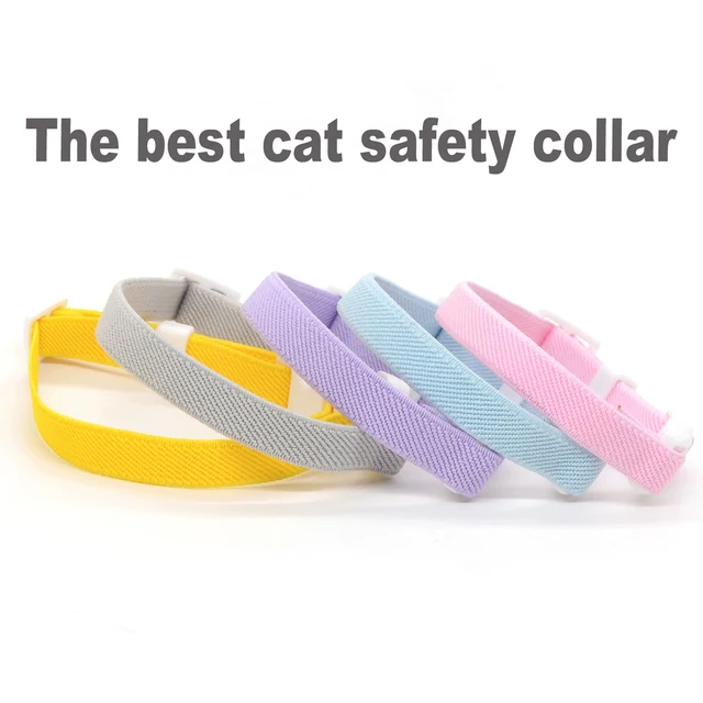 Fashion Safety Cat Collar Stretch Elastic Collars - Light Weight for Kitten, Neck for All Small Large Cat,Puppy Pet Accessories 4