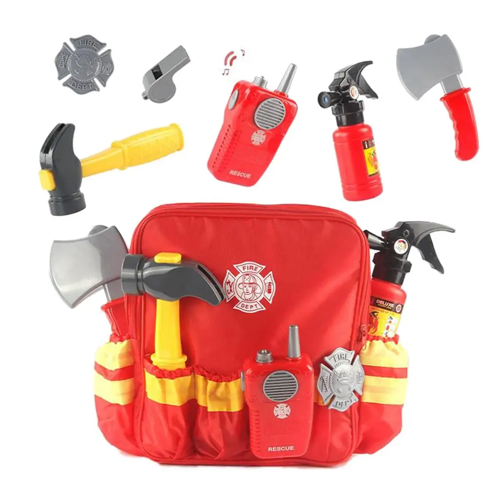 Toy Kids Firefighter Cosplay Costume for Boys Girls Carnival Party Sam Fireman Uniform Carnival Toys Outfits Work Clothing cosplay costume