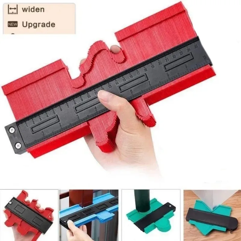 

New 5/10in Multifunction Profile Contour Gauge line Copier Ruler Cutting template Construction Wood Measure Ruler Duplicator