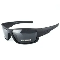 Lunettes de soleil polarisées à monture noire pour hommes et femmes, lunettes de conduite en argile, lunettes de soleil de pêche, UV400, nouveau 6
