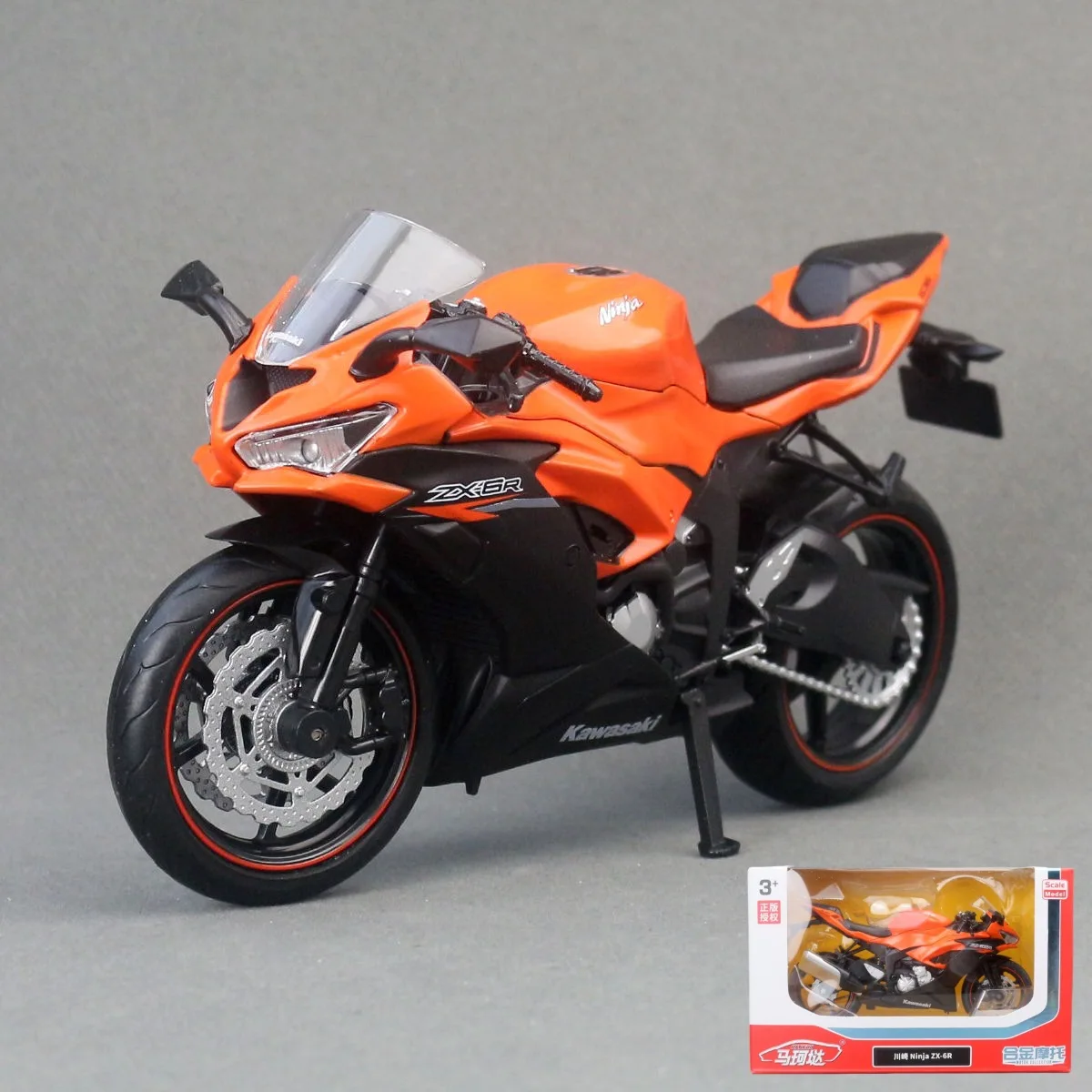 1:12 Kawasaki Ninja ZX6R ZX-6R Motorcycle Model Toy Vehicle