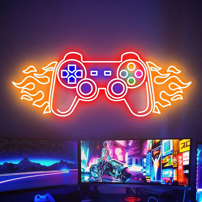 

Game Room Neon Sign LED Neon Light for Game Lovers Children Room Decoration Wholesale Home Bar Hang Decor Party Birthday Gifts