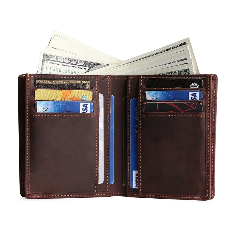 RFID Dolars Money Wallet Clip Man Luxury Vintage Clips Men Cowhide Holders Coin Leather Men's For Ticket Holder Designer Card I