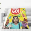 Danny Go Cartoon Music Education Fleece Throw Blankets Dance Blanket for Sofa Couch Warm Bedspreads Quilt Breathable 1
