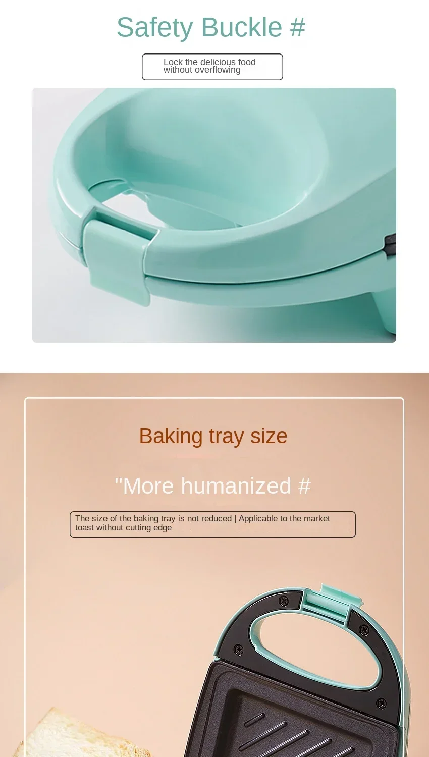 Description Picture 6 of item220V Iken sandwich light breakfast machine multifunctional home sandwich machine toast toaster pancake omelet heating