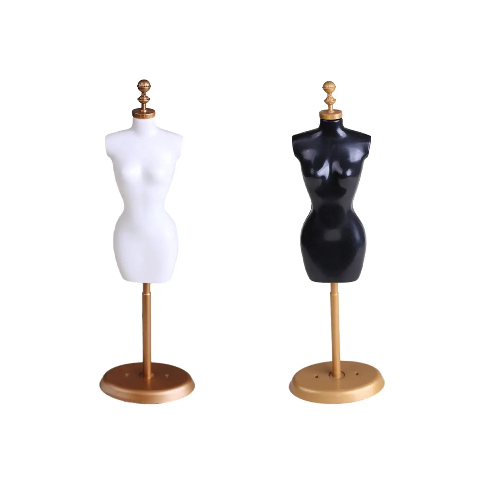 

Clothes Display Mannequin Stand Furniture Model with Bracket and Round Base Pretend Play Toy for 1/6 Dollhouse BJD Doll Parts