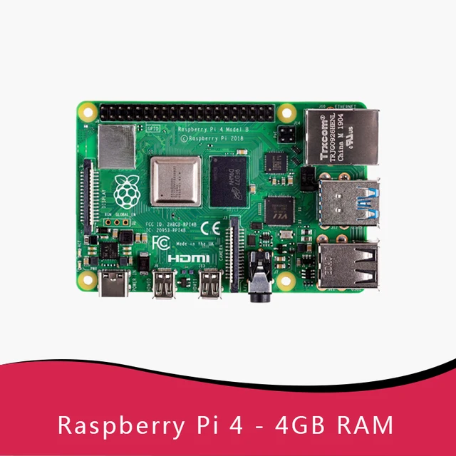 Official Original Raspberry Pi 4 Model B Dev Board or 4b Kit(G