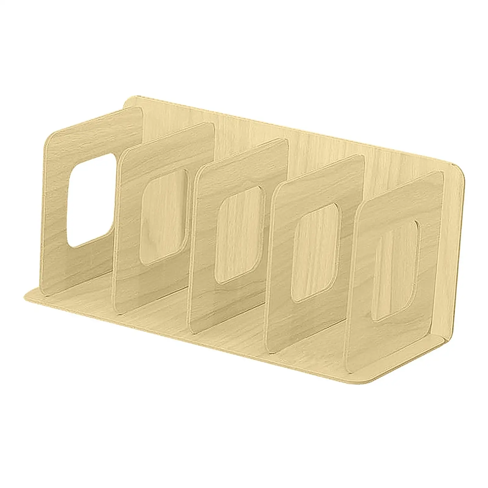 Wooden CD Rack CD Collections files Holder Office DIY Organizer Holder Stand
