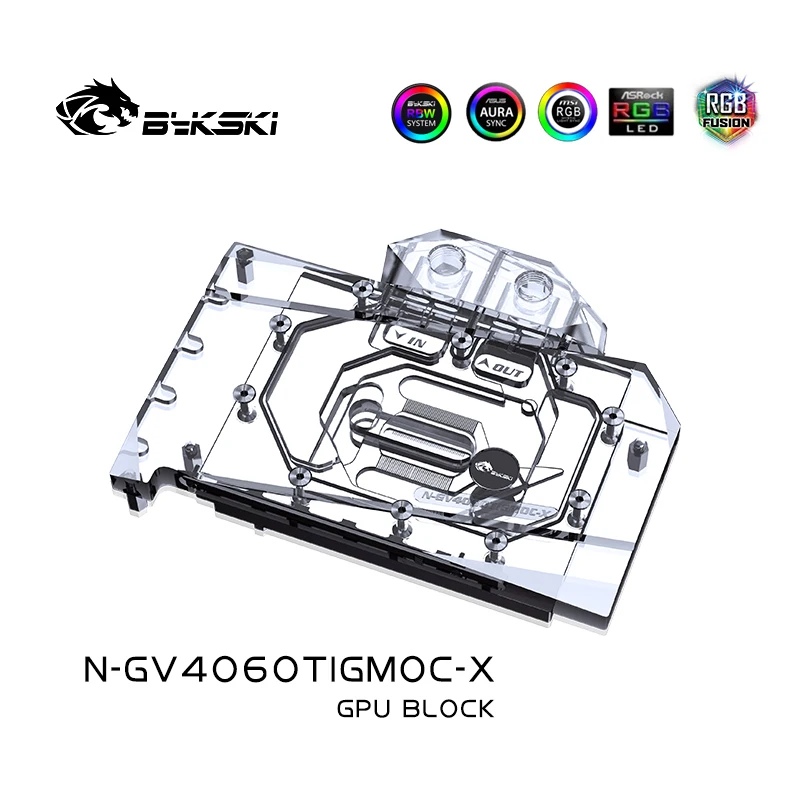 Bykski GPU Block For GIGABYTE RTX 4060Ti Gaming OC 8/16G